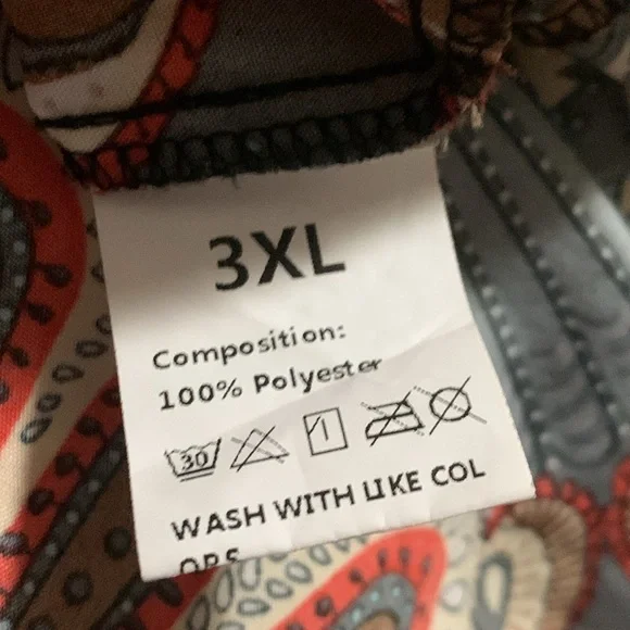 Boho Floral Print Sleeveless Dress 3X - Picture 4 of 4